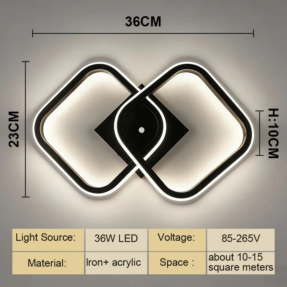 LED Ceiling Lamp Chandelier, Ceiling Light for Living Room Bedroom Cloakroom Stair Aisle Hallway,  Home Decor Lighting Fixture