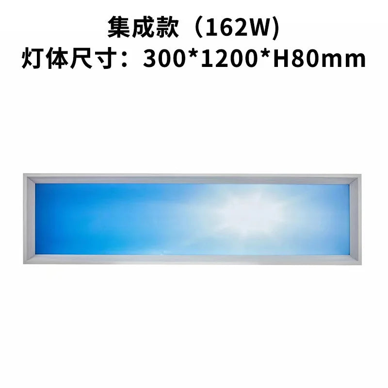 Blue ceiling light minimalist sky led lights square panel light for bedroom indoor Kids room lamp semi flush mount ceiling light