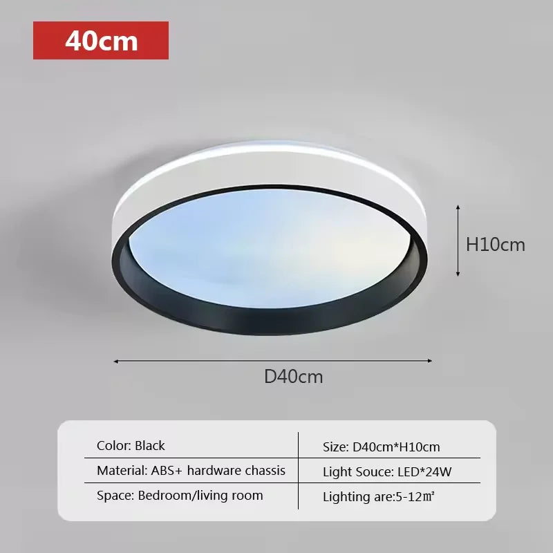 Blue ceiling light minimalist sky led lights square panel light for bedroom indoor Kids room lamp semi flush mount ceiling light