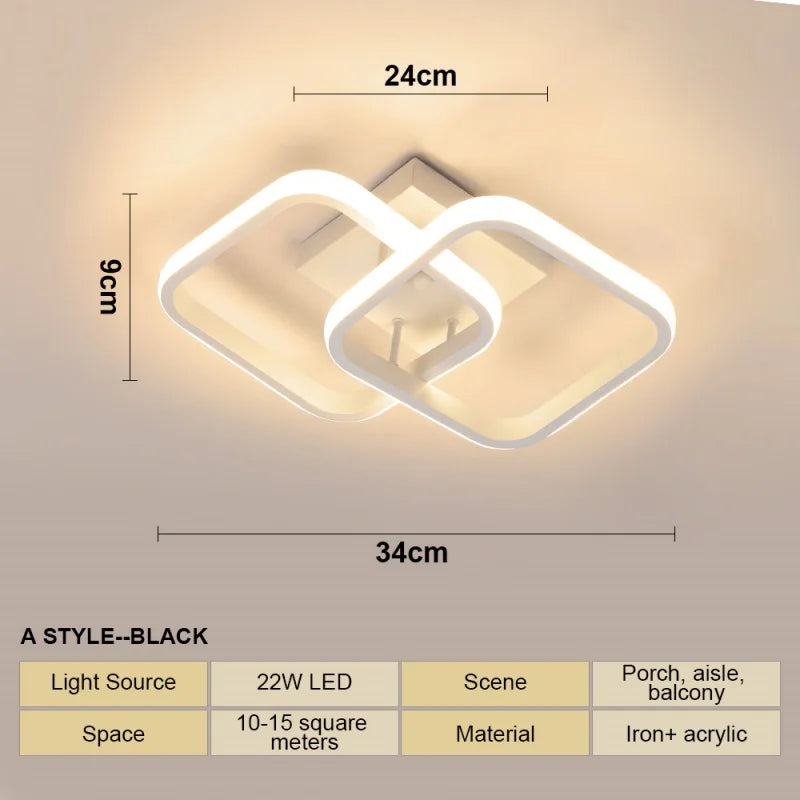 LED Ceiling Lamp Chandelier, Ceiling Light for Living Room Bedroom Cloakroom Stair Aisle Hallway,  Home Decor Lighting Fixture