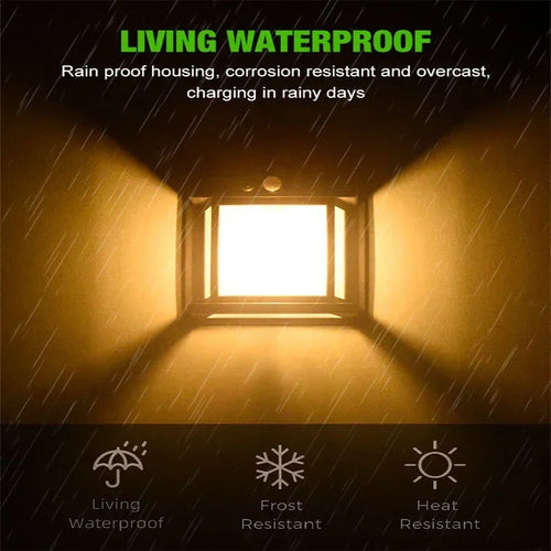 1~4Pcs Outdoor Solar Wall Lamp Waterproof Tungsten Filament Lamp Induction Lamp Household Light Garden Wall Light