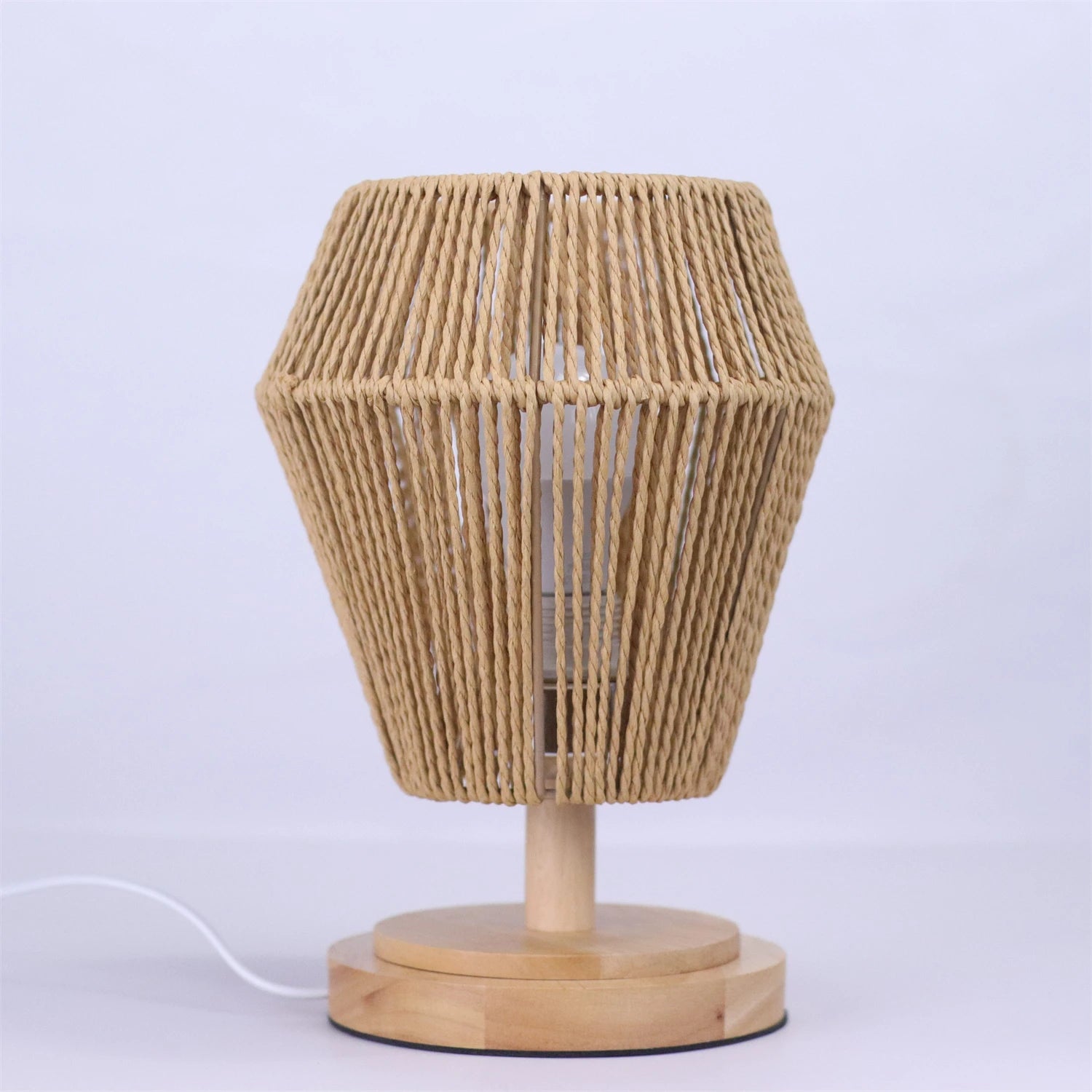 JOYINLED 3 Lights Rattan Chandelier with Hand Woven Wicker Shades, Boho Pendant Lighting for Kitchen Island Living Room Bedroom