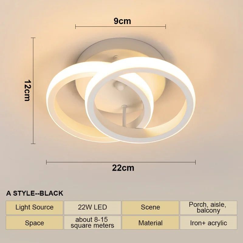LED Ceiling Lamp Chandelier, Ceiling Light for Living Room Bedroom Cloakroom Stair Aisle Hallway,  Home Decor Lighting Fixture