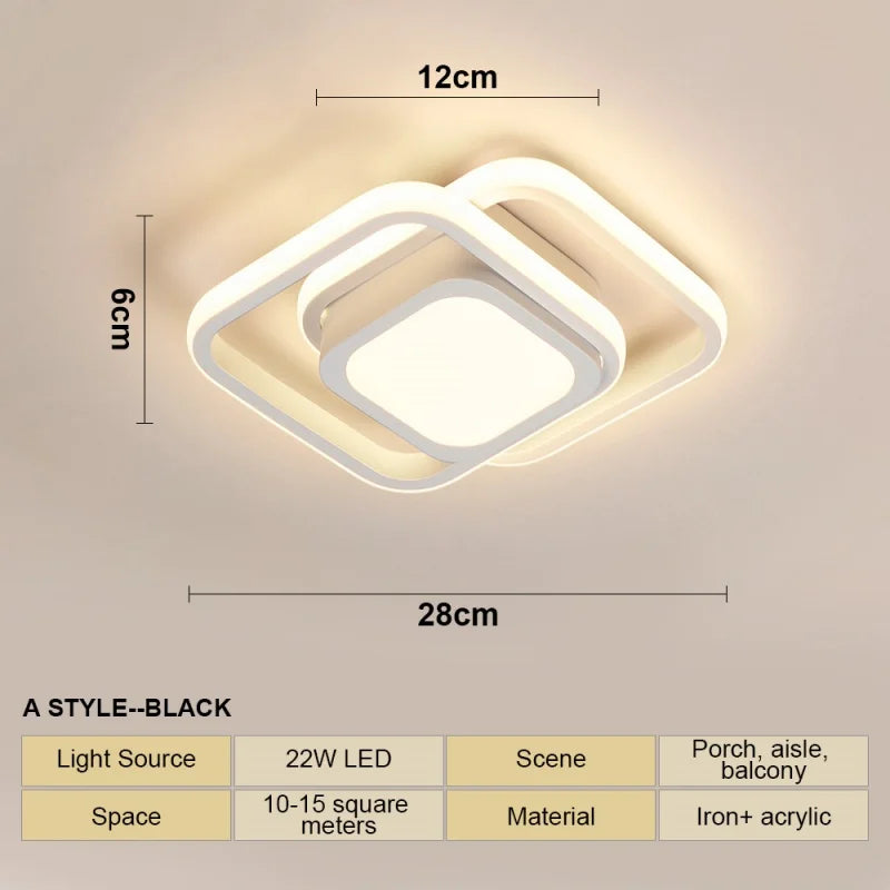 LED Ceiling Lamp Chandelier, Ceiling Light for Living Room Bedroom Cloakroom Stair Aisle Hallway,  Home Decor Lighting Fixture