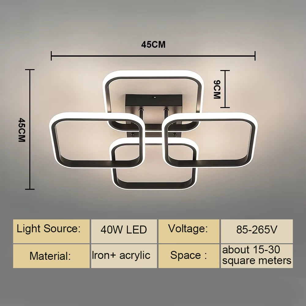 LED Ceiling Lamp Chandelier, Ceiling Light for Living Room Bedroom Cloakroom Stair Aisle Hallway,  Home Decor Lighting Fixture