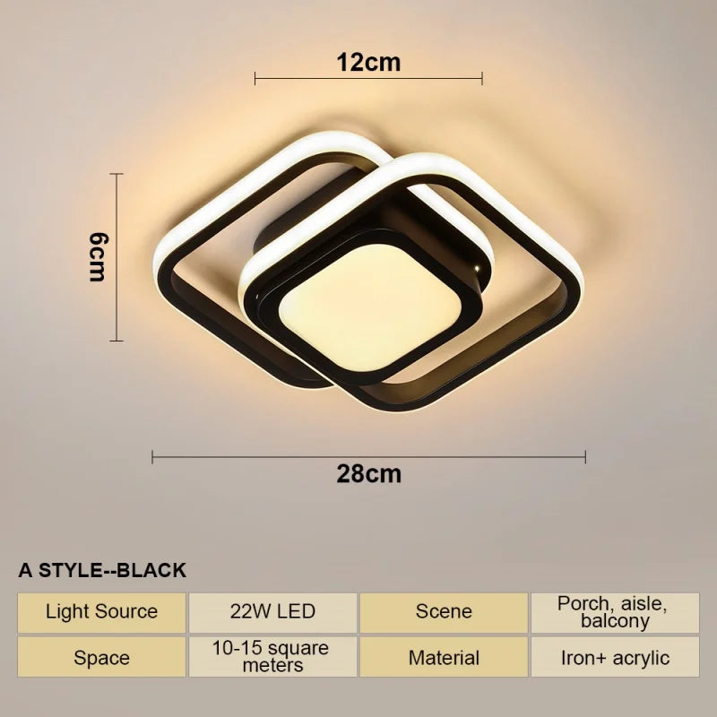 LED Ceiling Lamp Chandelier, Ceiling Light for Living Room Bedroom Cloakroom Stair Aisle Hallway,  Home Decor Lighting Fixture
